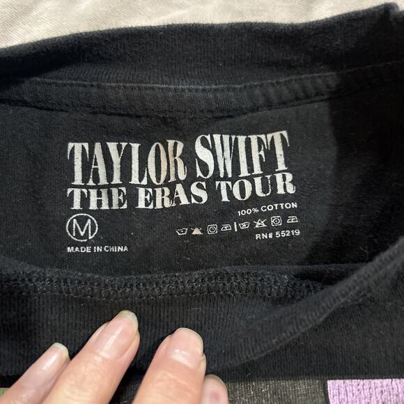 Taylor Swift The Eras Tour Official Concert T-Shirt Mens Medium Black 2023-2024* - Picture 7 of 10